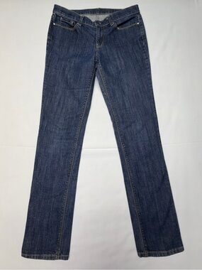 LONDONJEAN Straight-Leg Women’s Jeans in Dark Blue Denim